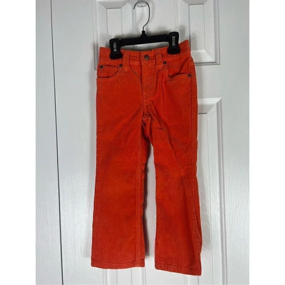 Ralph Lauren Childs Orange Cord Pants Size 6